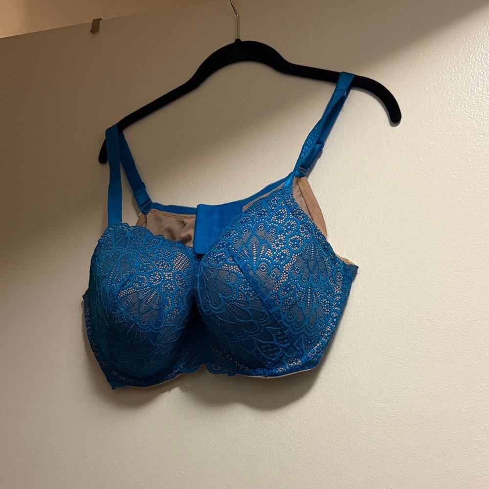 Torrid Vibrant Blue Lace Bra